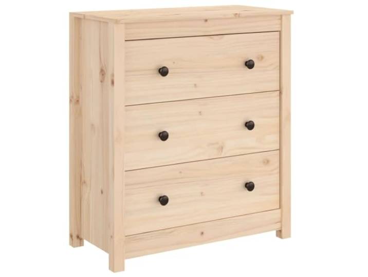 vidaXL Sideboard mit Schubladen Schrank Anrichte Beistellschrank Kommode Schubladenschrank Mehrzweckschrank 70x35x80cm Massivholz Kiefer