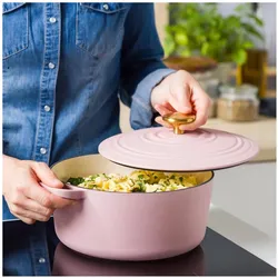 BK Bourgogne stoofpot Blush Pink 24cm (CC008930001), Pfanne + Kochtopf, Pink