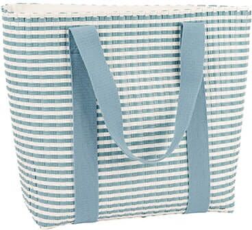 Summerhouse by Navigate Portofino 20L Woven Insulated Basket Bag Bay Blue