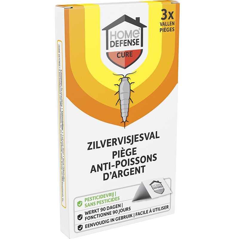 Home Defense zilvervisjes val 3 stuks zilver multicolor