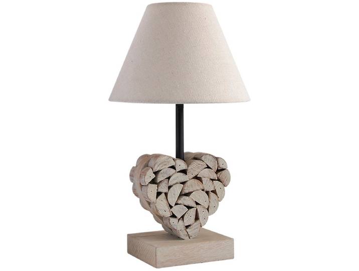 Tischlampe LED CARLITA 36cm 40W holz