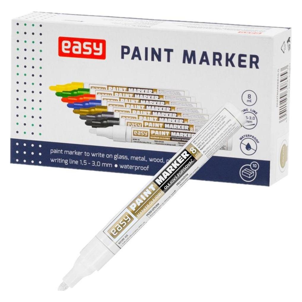 Easy Weisser Ölmarker 8,5 ml (10 Stück) EINFACH (10x) (36233212)