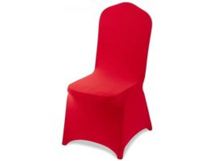 VEVOR Stuhlhussen Stuhlbezug 50 Stk. waschbarer & abnehmbarer Stuhlüberzug aus Polyester-Spandex für Hochzeitsfeiern Esszimmerbankette Restaurant, passend für Stühle (51 x 45 x 95 cm) Rot