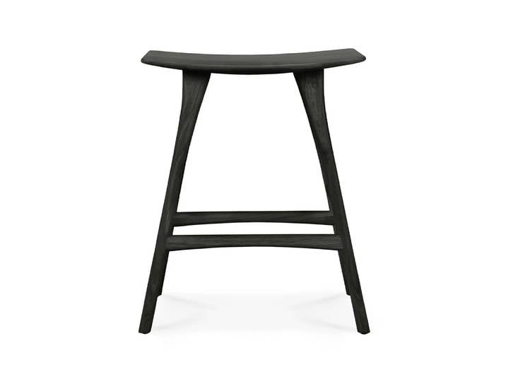 Ethnicraft Osso Counter hohe Hocker 67 cm Eiche Schwarz