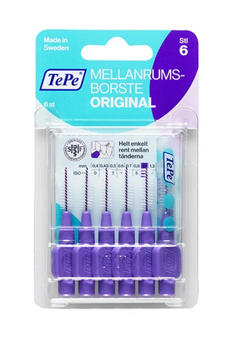 TePe Interdental Brush 1.1 Purple 6 Units