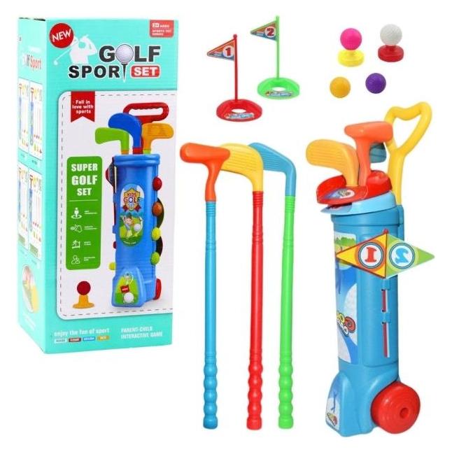 Lean Toys Lean Golf Set Cart Sticks Kurs Sport Spiel 20El (5905991054771)