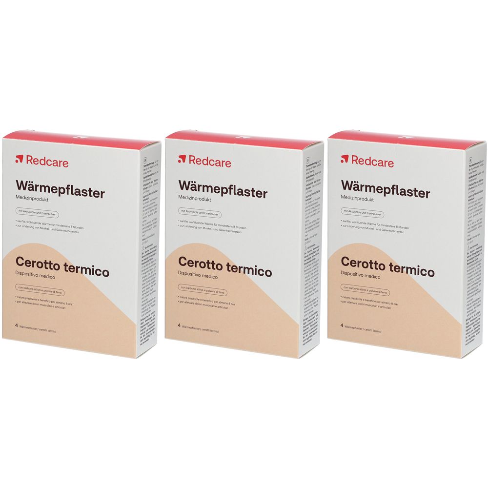 Waermepflaster Redcare 3er-Pack 3x4 St Pflaster