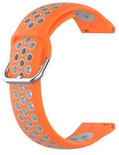 Everyday Crate Huawei Watch 3 Band 22mm Silicone Sport Replacement Strap For Huawei Watch 3 Pro And GT Series orange Grey
