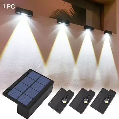 Combo Retail Shop Solar Wall Light LED Outdoor Garden Lights, Water Proof Lamp For Courtyard, Fence, Railing, Yard Decoration white
