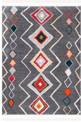 SAFAVIEH Farmhouse Manlia Moroccan Boho Tassel Rug