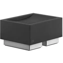Gessi Rettangolo Accessoires Seifenhalter Standversion, Schale schwarz, 20826031, Farbe: Chrom