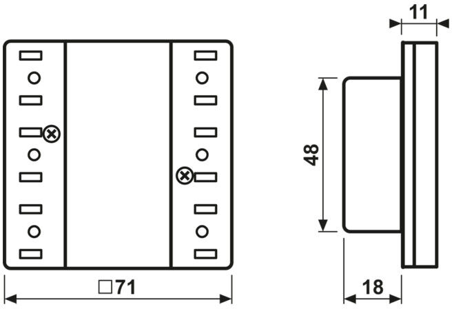JUNG KNX Module capteur tactile Standard triple LS 5073 TSM (LS5073TSM)