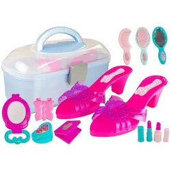 Beauty Set in einem Fall High Heels und Halskette