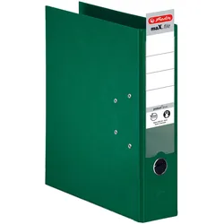 herlitz Ordner Rückenbreite 8 cm DIN A4 Kunststoff grün