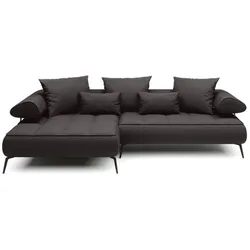Ecksofa Seledo Stoff Grau Charcoal