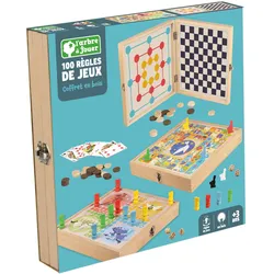 Jeujura Coffret bois 100 jeux (2 - 6 Spieler)