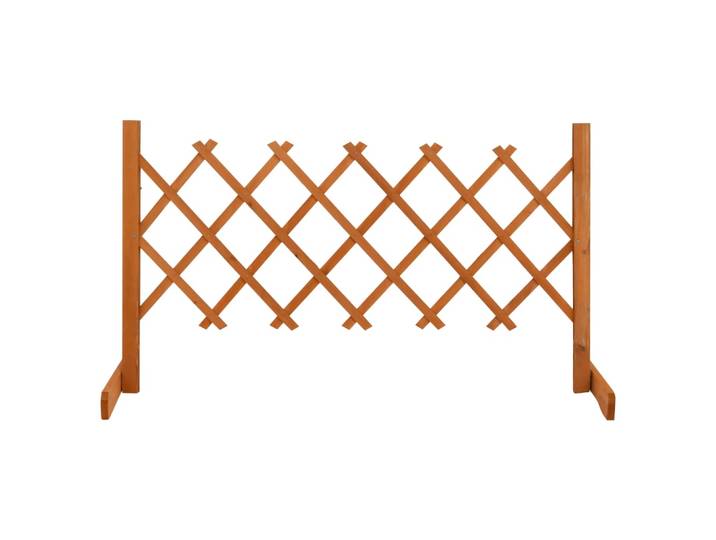vidaXL Garten-Rankzaun Orange 120x60 cm Massivholz Tanne