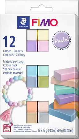 Fimo-Soft "Pastellfarben-Set", 12 Farben