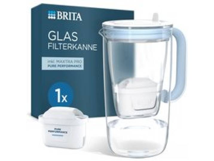 BRITA Carafe filtrante en verre, avec 1x MAXTRA PRO Pure Performance.