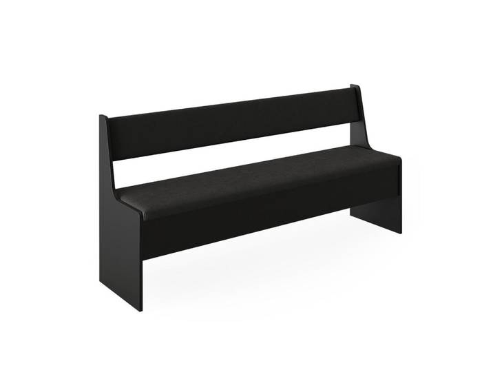 Vicco Esszimmer-Bank Roman Schwarz 41.5 x 166.6 cm, Rechteckig, 41.5x50x41.5 cm, Esszimmer, Bänke, Sitzbänke