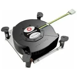 Dynatron Q8 Intel CPU cooler 1U LGA1700 Copper Heatsink with Skiving Fins Active with PWM and up to (28 mm), CPU Kühler, Kupfer
