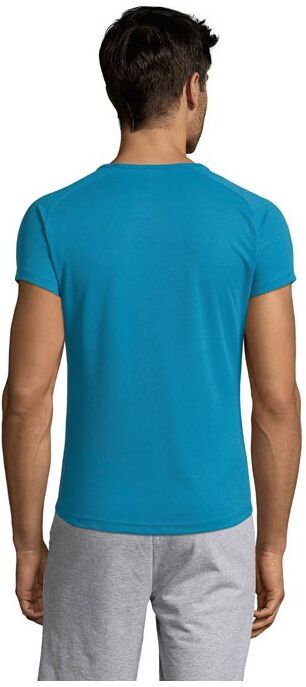 T-shirt de sport personnalisé homme Sporty aqua