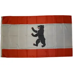 trends4cents Flagge Berlin ohne Krone 90 x 150 cm