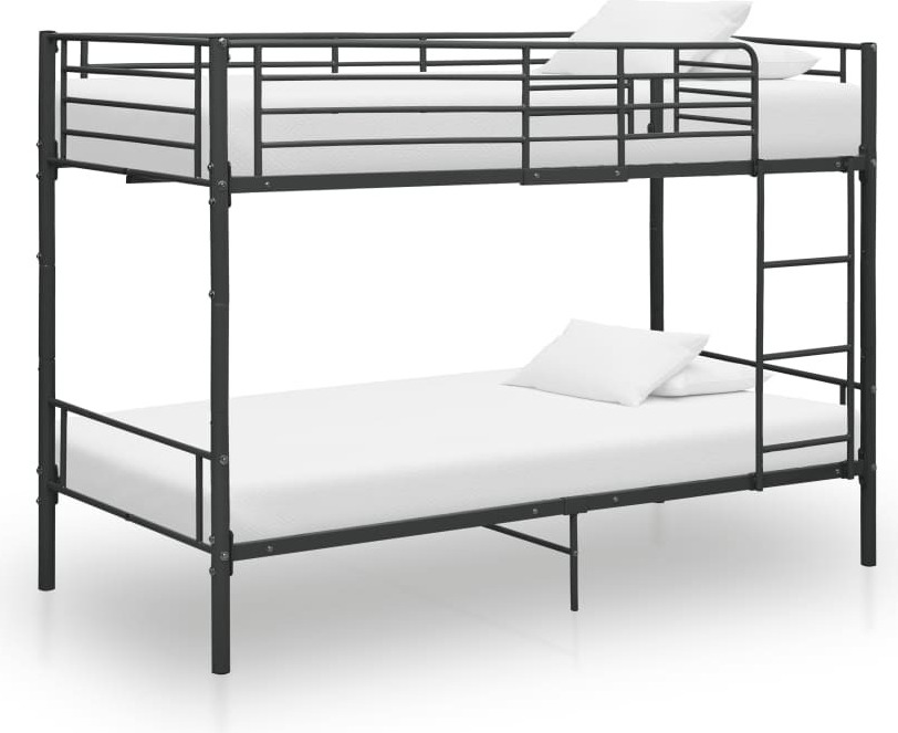 Etagenbett Schwarz Metall 90×200 cm