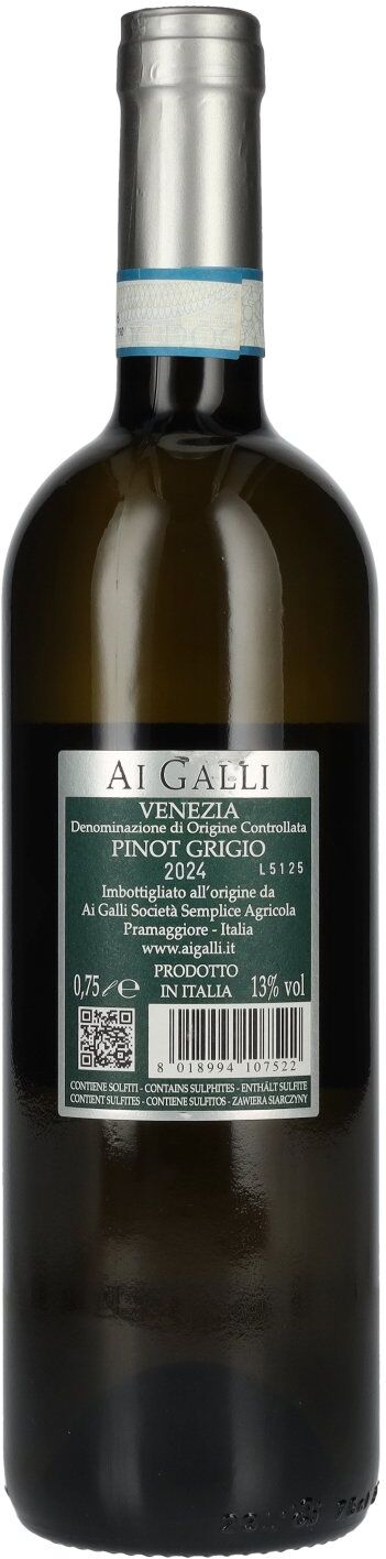 AI GALLI Pinot Grigio Venezia DOC 2024 13% Vol. 0,75l
