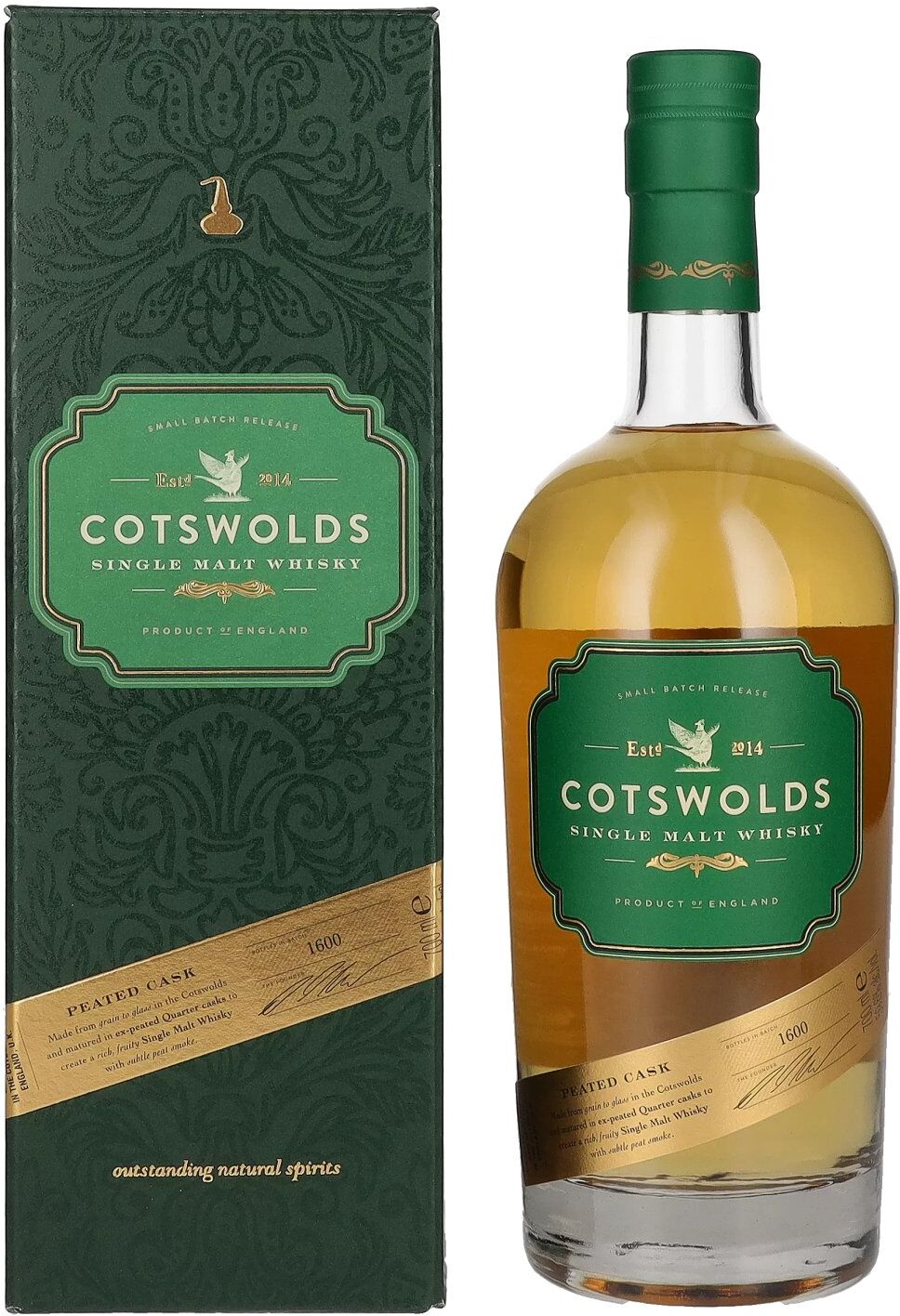 Cotswolds PEATED CASK Single Malt Whisky 59,6% Vol. 0,7l in Geschenkbox