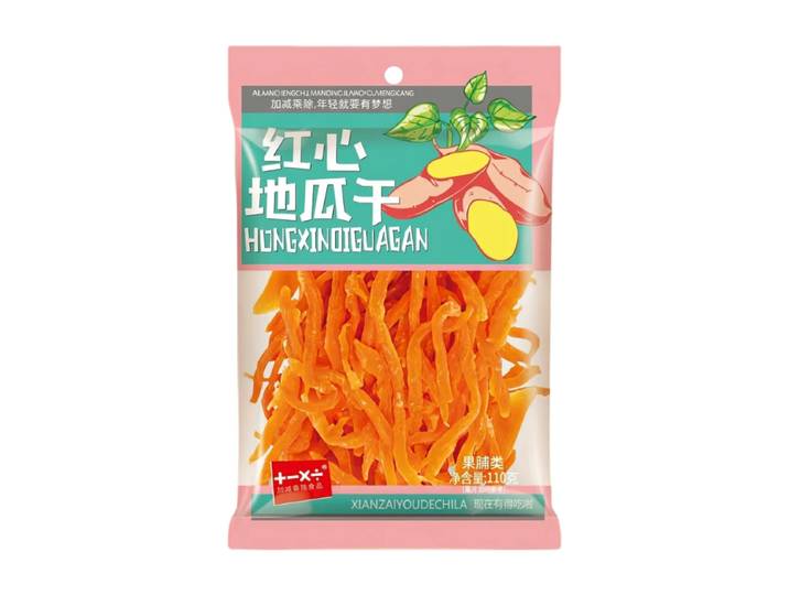 Jiajianchengchu Rode zoete aardappelreepjes 110G