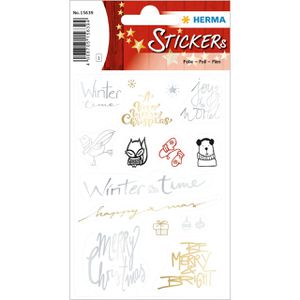Herma Sticker Creative, 15639, Winter Time, 15 Aufkleber, 15 Stück