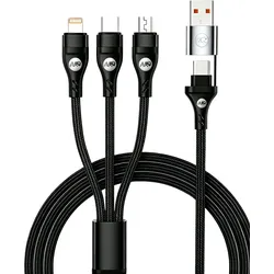 Berger GoCharge 5-in-1 USB-Schnellladekabel multifunktional 60 W 1,2 m