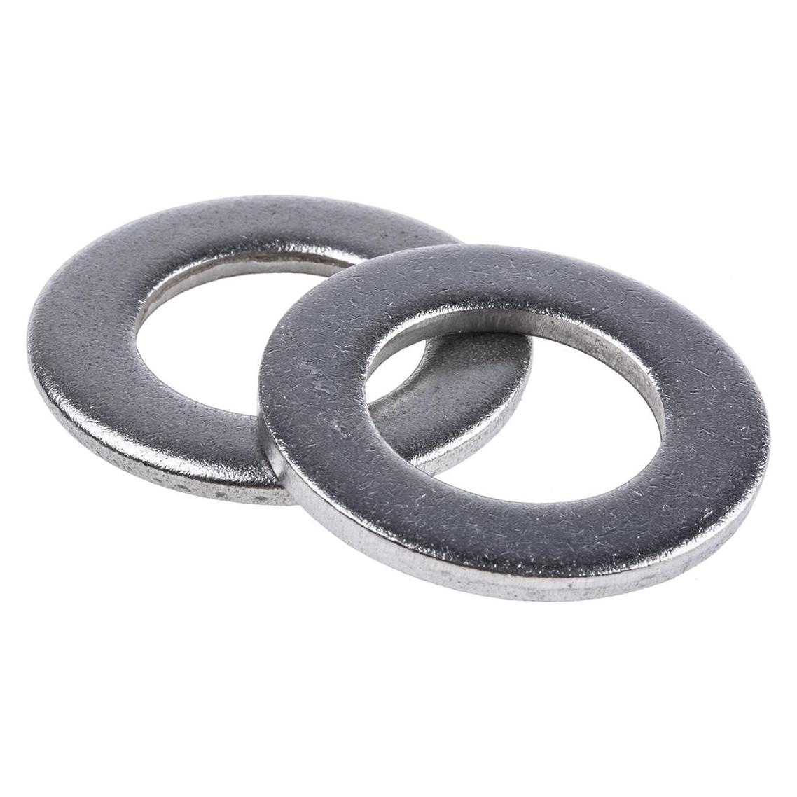 RS PRO A2 S/Steel plain washer,M20, Form A (M20) (7976083)