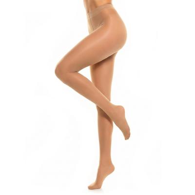 Feinstrumpfhose GLAMORY "Satin", Damen, Gr. 44/46, beige (makeup), Obermaterial: 82% Polyamid, 18% Elasthan, glänzend, transparent, uni, elastisch, Strumpfhosen Feinstrumpfhose, mit zusätzlichen Verstärkungen
