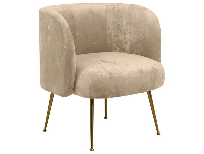 Mid.you Sessel, Beige, 74x77x70 cm, Wohnzimmer, Sessel, Sonstige Sessel