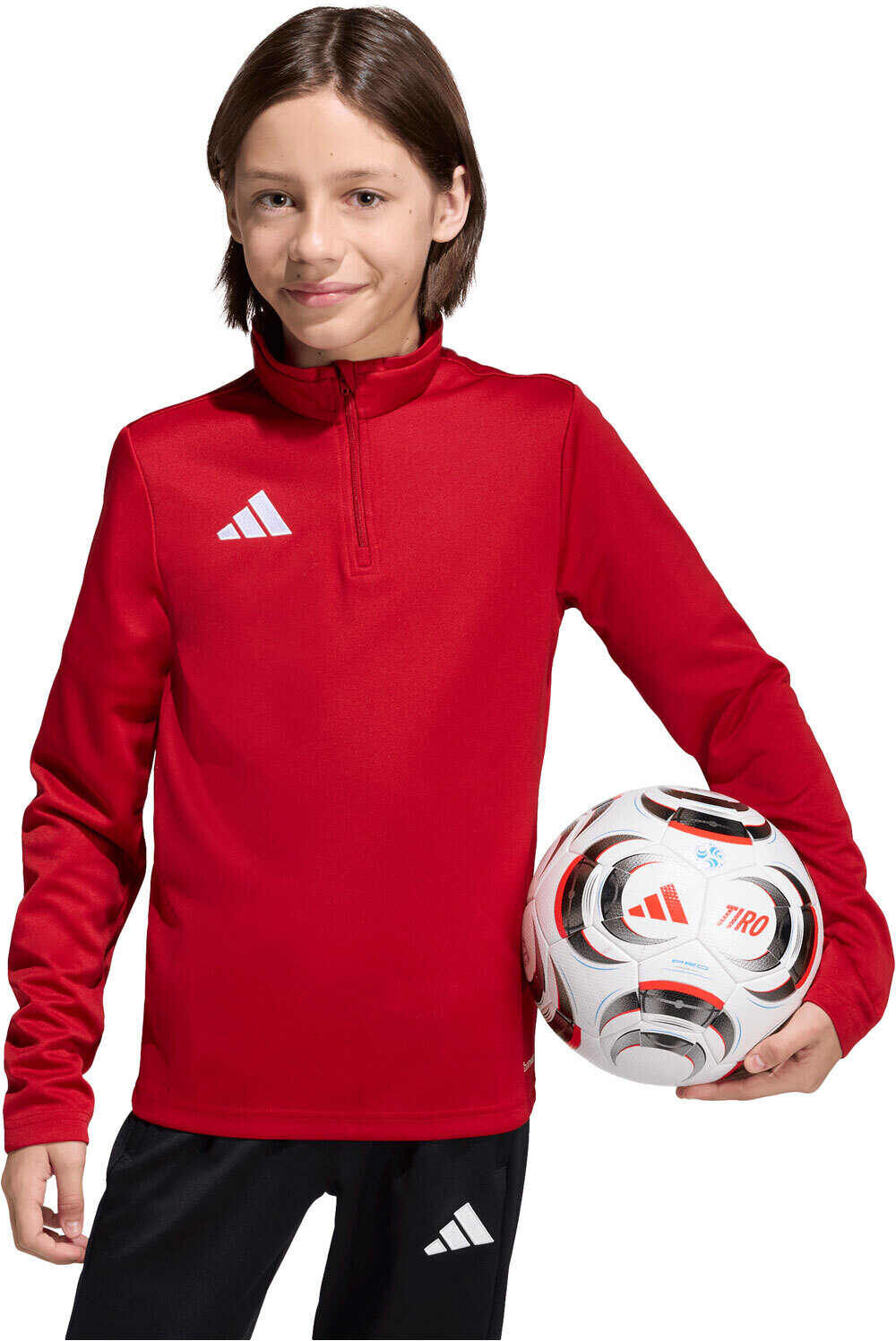 Adidas entrada26 sudadera niño Rojo (XS)