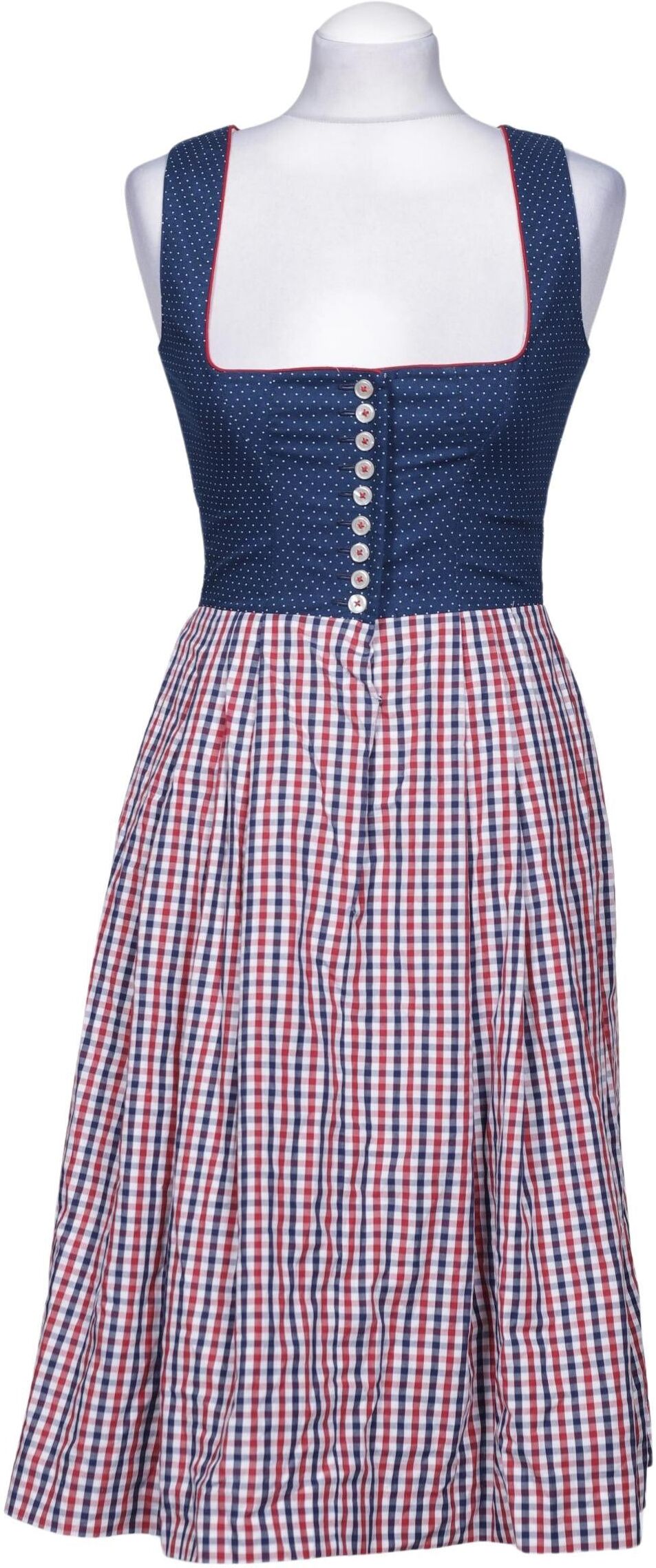 Wenger Tracht Damen Kleid, Mehrfarbig, Gr. EU 36, Baumwolle - Second Hand