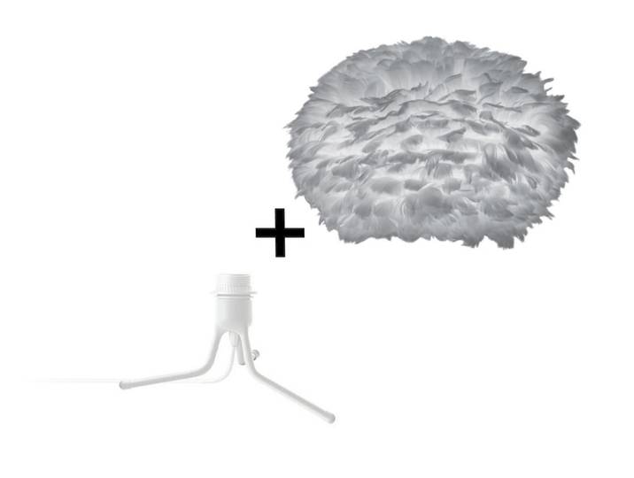 Eos Stehleuchte Large w/Mini Fod Grau/Weiß - UMAGE - Wohnzimmer - Sonstige