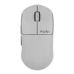 Nubi Maus NM1 Wireless, Weiss (Kabelgebunden, Kabellos), Maus, Weiss