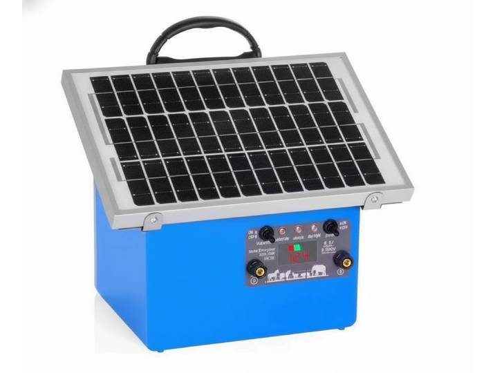 Chargeur de clôture électrique solaire 20 miles, contrôleur d'énergie 0,5J pour bétail sans batterie