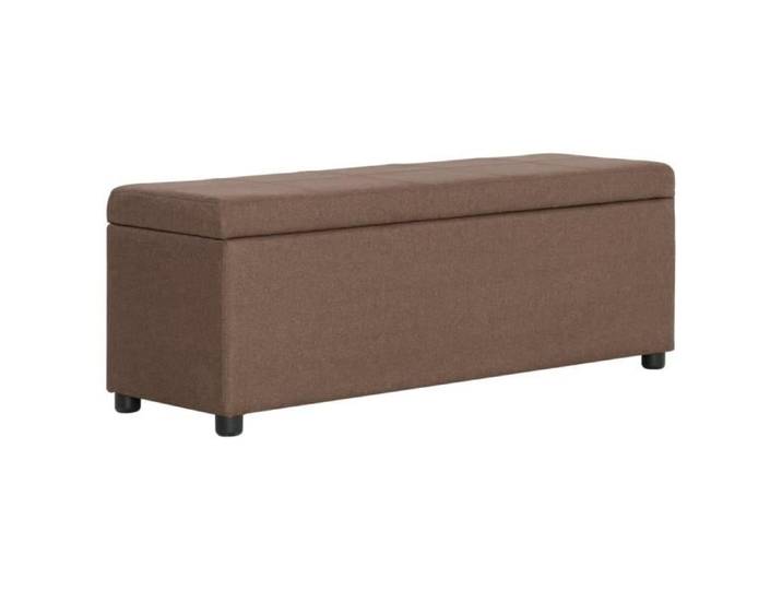 Banc avec compartiment de rangement 116 cm Marron Polyester 281320