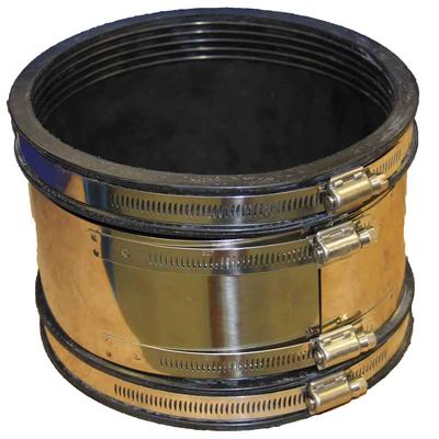 DEKS Underground Pipe Coupling 6 Inch to 6 Inch Cast Iron or PVC/Plastic to Cast Iron or PVC/Plastic - Single Item