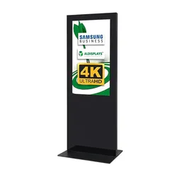 Digitale Infostele SLIM 50" schwarz - einseitig - Samsung - Digital Signage Display inklusive Mediaplayer