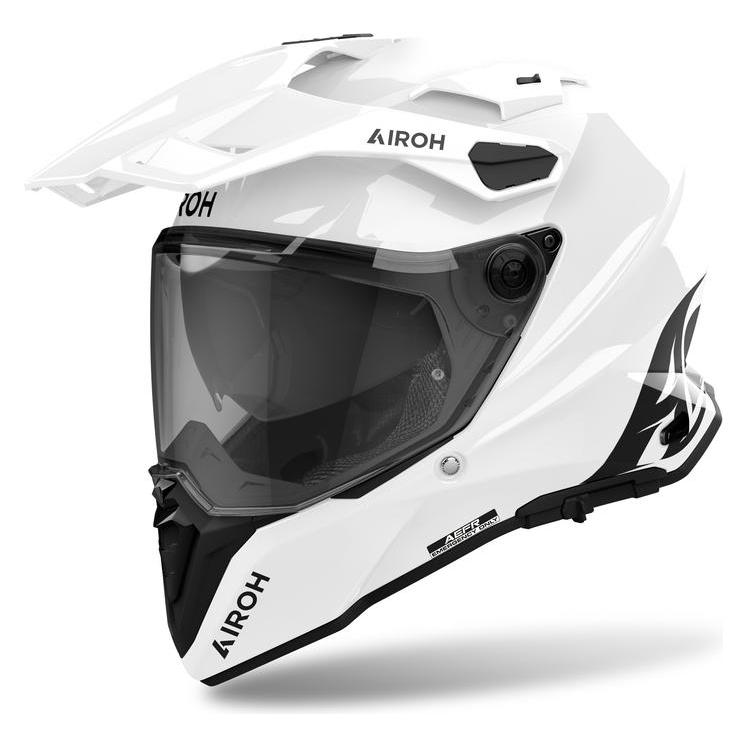 Airoh Commander 2 Farbe Weiss Glanz Motorradhelm (XXL) (61413054)