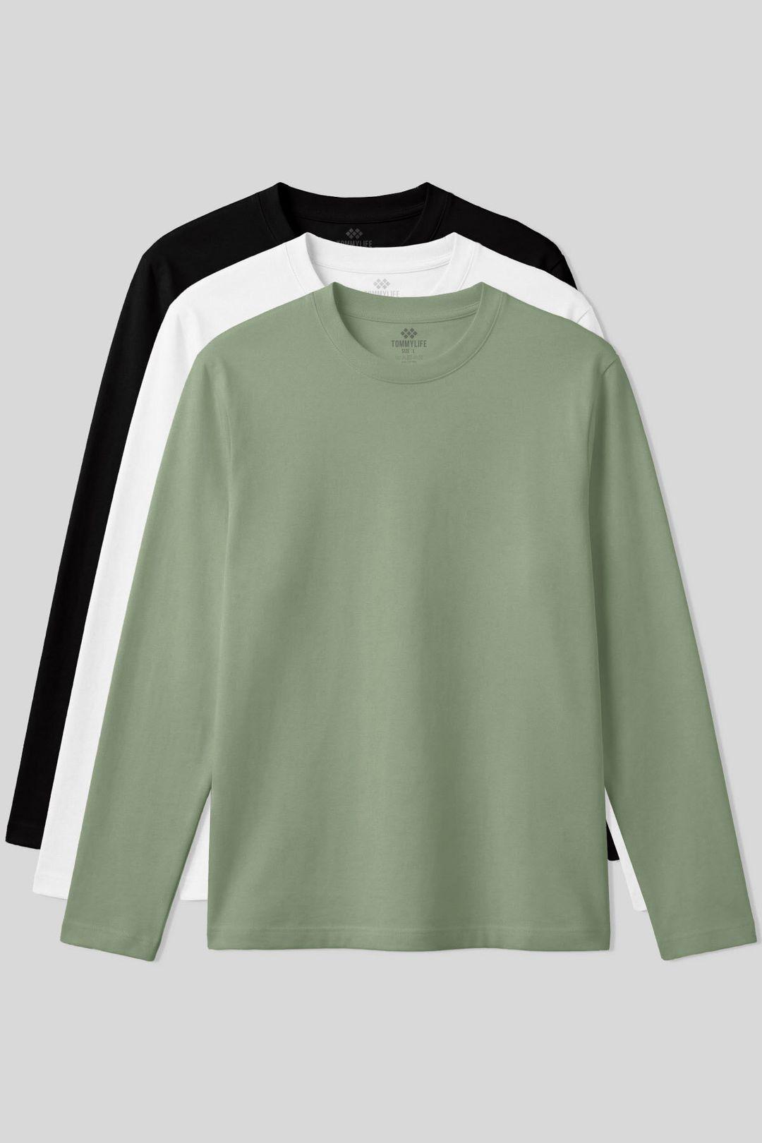 Heren 3-delige Katoenen Jersey Coördinaten Set