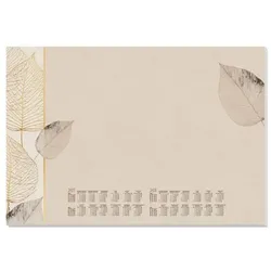 Sigel Papier-Schreibunterlage »Natural Leaves« 30 Blatt 59,5/41,0 cm braun, 59.5x41 cm