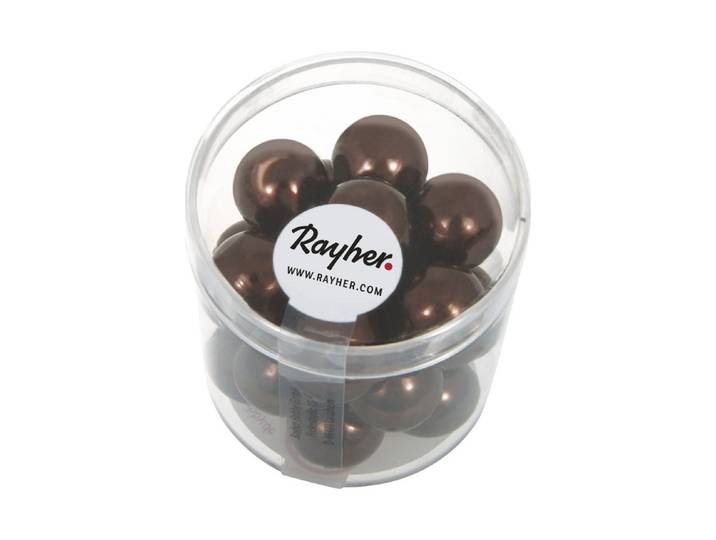 Rayher Renaissance Glaswachsperlen 12 mm 21 Stück