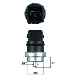 Sensor Kühlmitteltemperatur MAHLE TSE 14 für Renault Clio II Grand Scénic
