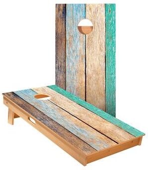 Skip's Garage Painted Beach Wood Cornhole Boards